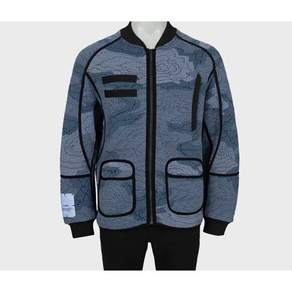 Alexander McQueen McQ Blue Oversized Bomber Jacket - L - Picture 1 of 4